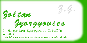 zoltan gyorgyovics business card